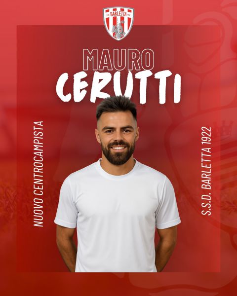 Mauro Cerutti, nuovo rinforzo per il centrocampo biancorosso