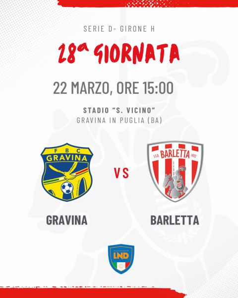 Gravina - Barletta 1922: info settore ospiti
