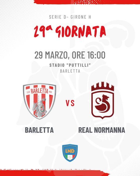 Barletta 1922 - Real Normanna: tutte le info