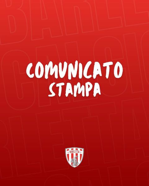 Barletta 1922, comunicato sul Settore Giovanile