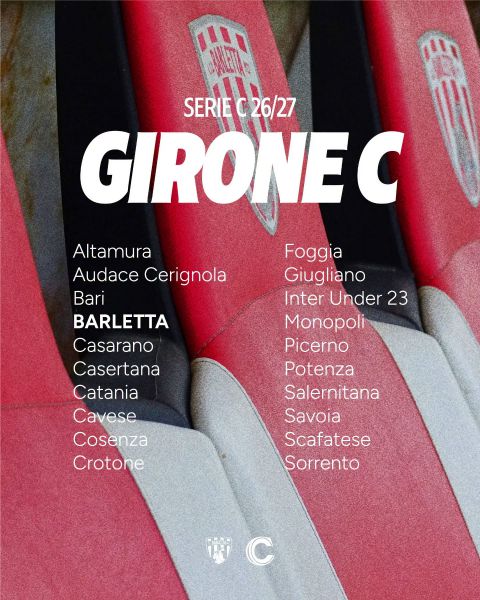 Serie C, composizione ufficiale del nostro girone C