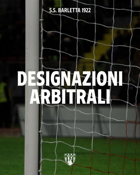 Scafatese Calcio 1922 - Barletta 1922, le designazioni arbitrali