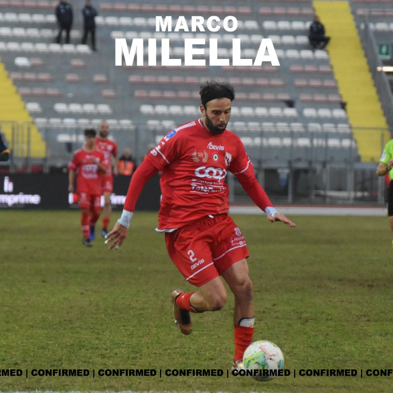 Marco Milella resta con noi. E sono 7 !