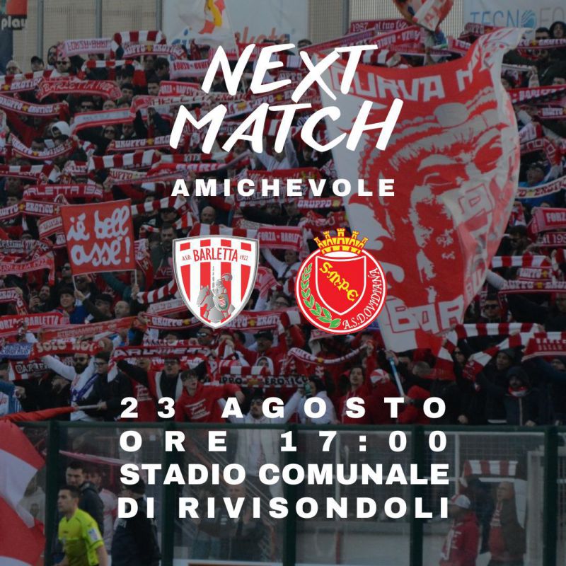 Barletta - Sulmona Elite U19, amichevole a Rivisondoli il 23 agosto ore 17 