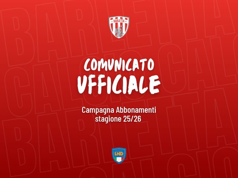 Campagna Abbonamenti 2025-2026 - Fase vendita libera