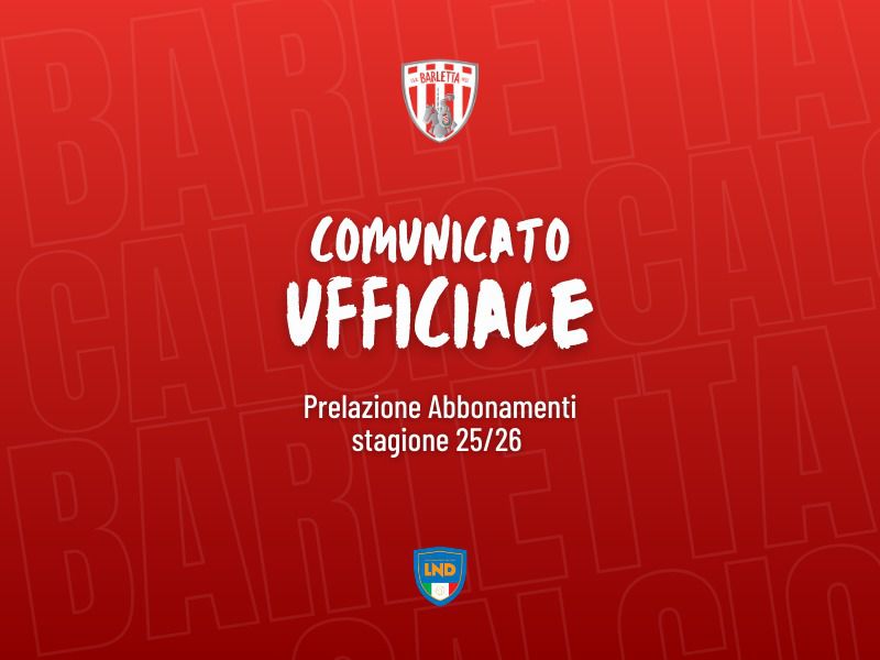 Campagna Prelazione Abbonamenti - Stagione 25/26