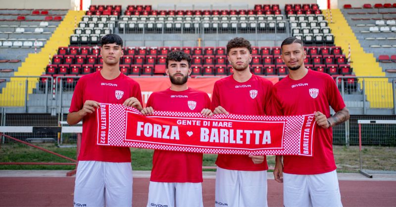 Giannini, Laraspata, Casella e Cassano sono della S.S.D. Barletta 1922