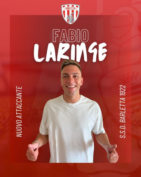 Fabio Laringe è ufficialmente un nuovo giocatore del Barletta 1922