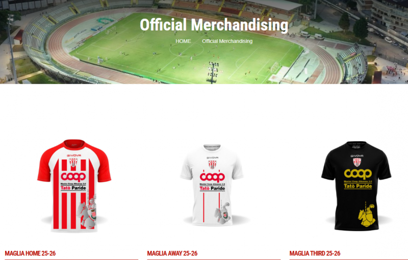 Aggiornamento Shop Online Barletta 1922